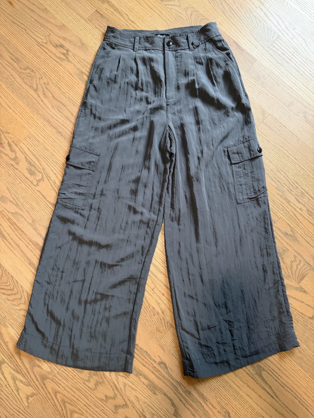 Madewell dark grey Wide-Leg Cargo Pants - Picture 1 of 4